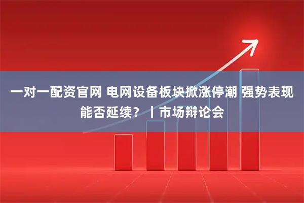 一对一配资官网 电网设备板块掀涨停潮 强势表现能否延续？丨市场辩论会