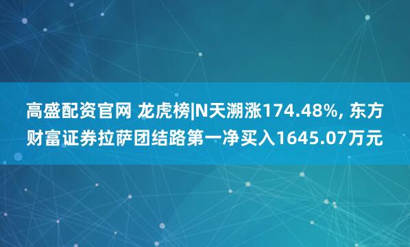 高盛配资官网 龙虎榜|N天溯涨174.48%, 东方财富证券拉萨团结路第一净买入1645.07万元
